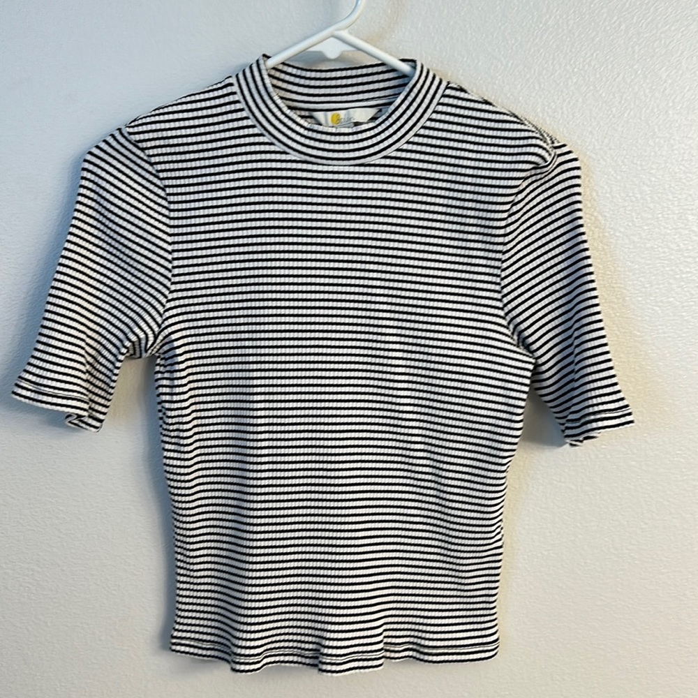 Boden | Cropped Mock-neck Top